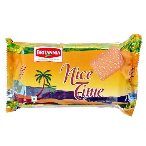 BRITANNIA NICE TIME - SUGAR SHOWERED COCONUT BISCUITS