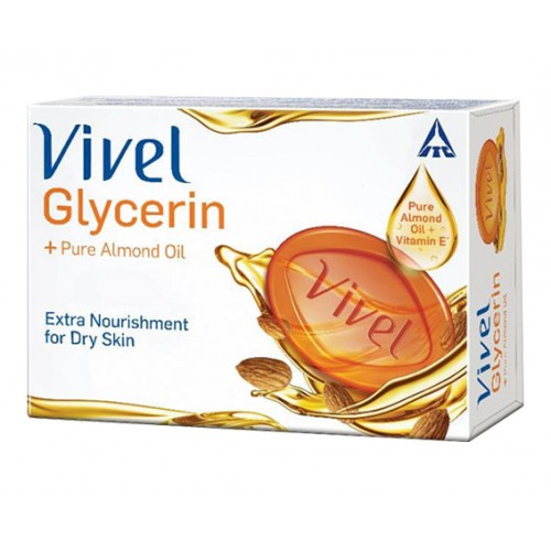 VIVEL SOAP - GLYCERINE PLUS PURE ALMOND OIL