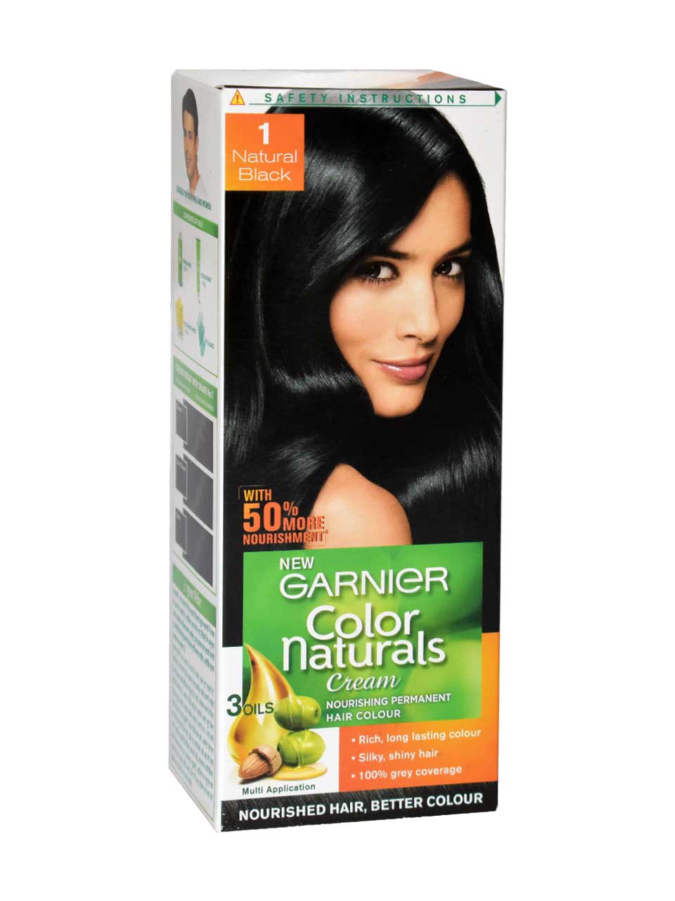 GARNIER COLOR COLOUR NATURAL BLACK (NO. 1) HAIR COLOR