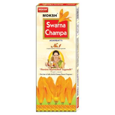 SWARNA CHAMPA INCENSE STICKS - DHUPKATHI - AGARBATTI (FREE JUMBO MATCH BOX)