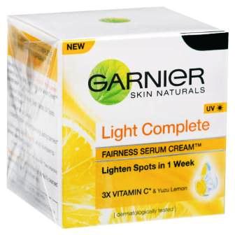 GARNIER LIGHT COMPLETE FAIRNESS SERUM CREAM (UV PROTECTION)